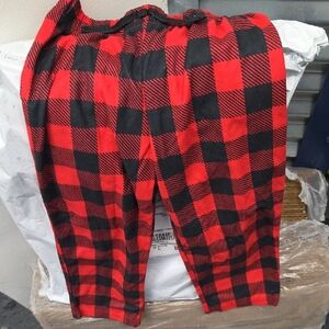 Red and Black Checkered Pajama Pants Size6